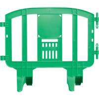 Minit Barricade, Interlocking, 49" L x 39" H, Green Oxford Builders Supplies Inc