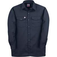 Long-Sleeved Twill Work Shirt, Men's, 4X-Large, Navy Blue Oxford Builders Supplies Inc