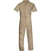 Short-Sleeved Coveralls, Men's, Tan, Size 4X-Large Oxford Builders Supplies Inc