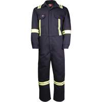 Westex UltraSoft&reg; Deluxe Coveralls with Reflective Material, Size 36, Navy Blue, 8.7 cal/cm² Oxford Builders Supplies Inc