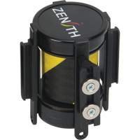 Magnetic Tape Cassette for Build-Your-Own Crowd Control Barrier, 7', Black and Yellow Tape Oxford Builders Supplies Inc