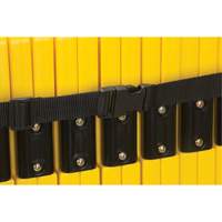 Portable Mobile Barrier, 40" H x 13' L, Yellow Oxford Builders Supplies Inc