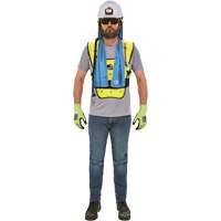 Chill-Its&reg; 6687 Economy Dry Evaporative Cooling Vest, Small/Medium, High Visibility Lime-Yellow Oxford Builders Supplies Inc