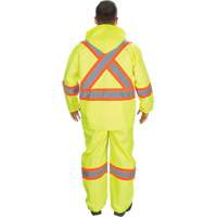 RZ1000 Rain Suit, Polyester, Small, High Visibility Lime-Yellow Oxford Builders Supplies Inc