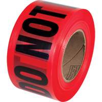PrimeGuard "Danger Do Not Enter" Barricade Tape, English, 3" W x 1000' L, Black on Red Oxford Builders Supplies Inc