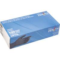 Puncture-Resistant Medical-Grade Disposable Gloves, Medium, Nitrile, 5-mil, Powder-Free, Black, Class 2 Oxford Builders Supplies Inc