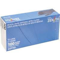 Gants jetables de calibre m&eacute;dical r&eacute;sistants &agrave; la perforation, 2T-Grand, Nitrile, 5 mils, Sans poudre, Noir, Classe 2 Oxford Builders Supplies Inc