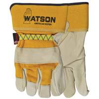 Gants pour cordeur American, Grand, Paume Cuir fleur de vache, Doubleure Coton Oxford Builders Supplies Inc
