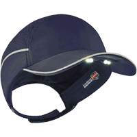 Skullerz&reg; 8965 Lightweight Bump Cap Hat with LED Lighting, Navy Blue Oxford Builders Supplies Inc