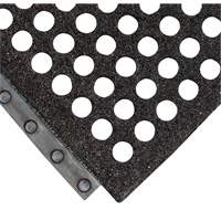 24/Seven&reg; Locksafe&reg; Anti-Fatigue Mat, Honeycomb, 3' x 3' x 5/8", Black, Natural Rubber Oxford Builders Supplies Inc