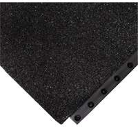24/Seven&reg; Locksafe&reg; Anti-Fatigue Mat, Textured, 3' x 3' x 5/8", Black, Nitrile Oxford Builders Supplies Inc