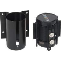 Barri&egrave;re &agrave; fixation murale avec ruban magn&eacute;tique, Acier, Fixation par vis, 7', Ruban Noir Oxford Builders Supplies Inc