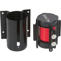 Barri&egrave;re &agrave; fixation murale avec ruban magn&eacute;tique, Acier, Fixation par vis, 7', Ruban Rouge Oxford Builders Supplies Inc