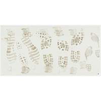 Ensemble de cadre et tapis pelables de salle blanche, &eacute;paisseur 1,57 mils, 18" la, 3' lo x Blanc Oxford Builders Supplies Inc