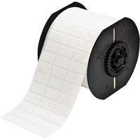 B33 Series Repositionable Adhesive Labels, Vinyl, 1" L x 0.5" H, White Oxford Builders Supplies Inc