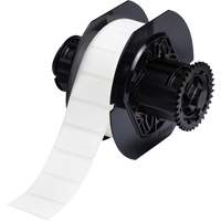 B33 Polyamide Coated Cloth Labels, Nylon, 1.5" L x 0.75" H, White Oxford Builders Supplies Inc