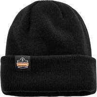 N-Ferno&reg; Zippered Rib Knit Beanie Hat, One Size, Black Oxford Builders Supplies Inc