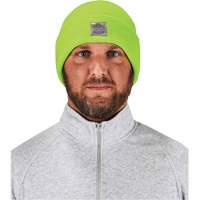 N-Ferno&reg; Rib Knit Beanie Hat, One Size, High-Visibility Lime Green Oxford Builders Supplies Inc