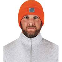 N-Ferno&reg; Rib Knit Beanie Hat, One Size, Orange Oxford Builders Supplies Inc