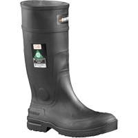 Slip Resistant Boots, Rubber, Steel Toe, Size 9 Oxford Builders Supplies Inc