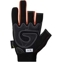Clutch Gear&reg; Open-Finger Framers Gloves, Synthetic Palm, Size Small Oxford Builders Supplies Inc