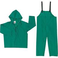 Dominator Limited Flammability Rain Suit, Large, Green Oxford Builders Supplies Inc