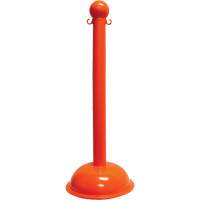 Heavy-Duty Stanchion, 40" High, Orange Oxford Builders Supplies Inc