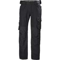 Oxford Work Pants, Cotton, Black, Size 30 Oxford Builders Supplies Inc