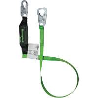 Miller&reg; BackBiter&reg; Tie-Back Lanyard, 6', Locking Snap Hook Center, Locking Snap Hook Leg Ends, Nylon/Polyester Oxford Builders Supplies Inc