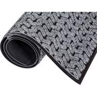 Tire-Track Performance Entrance Mats, Wiper/Scraper, 4' x 8' x 3/8", Grey Oxford Builders Supplies Inc