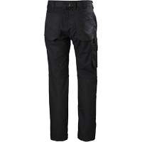 Oxford Service Pants, Poly-Cotton, Black, Size 30, 30 Inseam Oxford Builders Supplies Inc
