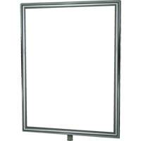 Porte-enseigne vertical robuste pour montant classique, Chrome poli Oxford Builders Supplies Inc