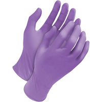 Deny Tripolymer Disposable Gloves, X-Large, Latex/Neoprene/Nitrile, 6-mil, Powder-Free, Purple Oxford Builders Supplies Inc
