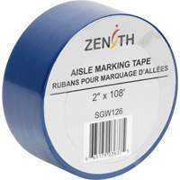 Aisle Marking Tape, 2" x 108', PVC, Blue Oxford Builders Supplies Inc