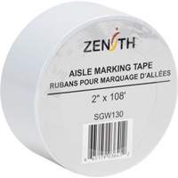 Ruban pour marquage d'all&eacute;es, 2" x 108', PVC, Blanc Oxford Builders Supplies Inc
