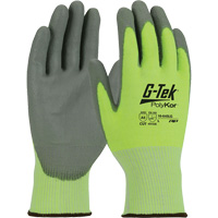 Gants r&eacute;sistants aux coupures G-Tek PolyKor, Taille Petit, Calibre 13, Rev&ecirc;tement Polyur&eacute;thane, Enveloppe en Poly&eacute;thyl&egrave;ne, ASTM ANSI niveau A5/EN 388 niveau E Oxford Builders Supplies Inc