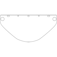 Dynamic Universal Fit Safety Visor, Polycarbonate, Clear Tint Oxford Builders Supplies Inc
