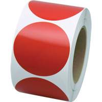 Formes de marquage, Cercle, 3" lo x 3" la, Rouge, Vinyle Oxford Builders Supplies Inc