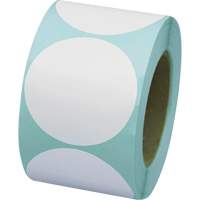 Pastilles de marquage color&eacute;es, Cercle, 3" lo x 3" la, Blanc, Vinyle Oxford Builders Supplies Inc