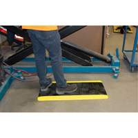 Anti-Fatigue Matting, Diamond, 1-2/3' x 3-1/4' x 3/4", Black/Yellow, Polyurethane Oxford Builders Supplies Inc