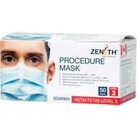 Disposable Procedure Face Masks, ASTM F2100 Level 3, Class 1 Oxford Builders Supplies Inc