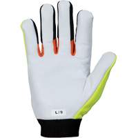 ClutchGear&reg; High-Visibility Mechanic's Gloves, Grain Goatskin Palm, Size Medium Oxford Builders Supplies Inc