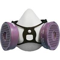 Comfort-Air&reg; 400Nx Black Half Mask without Exhalation Valve P100 Kit, Elastomer/Rubber, Small/Medium Oxford Builders Supplies Inc