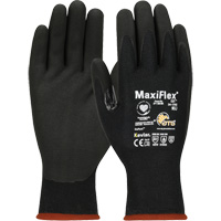 Gants compatibles avec les &eacute;crans tactiles ATG MaxiFlex Cut, Taille T-petit, Calibre 15, Rev&ecirc;tement Mousse de nitrile, Enveloppe en Polyester/Kevlar, ASTM ANSI niveau A4/EN 388 niveau 3/EN 388 niveau D Oxford Builders Supplies Inc