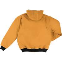 Blouson d'aviateur en toile lourde avec capuchon, Hommes, Petit, Brun Oxford Builders Supplies Inc
