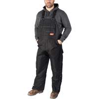 GridIron Regular Length Zip-To-Thigh Bib Overall, Men's, Large, Black Oxford Builders Supplies Inc