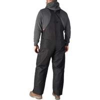 GridIron Regular Length Zip-To-Thigh Bib Overall, Men's, Large, Black Oxford Builders Supplies Inc