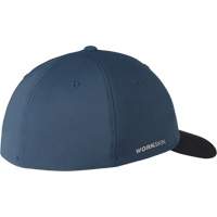 Workskin Fitted Hat, Blue, Poly-Cotton Oxford Builders Supplies Inc