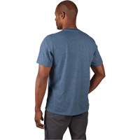 T-shirt de travail hybride, Hommes, Petit, Bleu Oxford Builders Supplies Inc