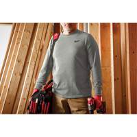 T-shirt de travail hybride, Hommes, Petit, Gris Oxford Builders Supplies Inc